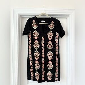 Roller Rabbit Black Dress with Embroidery